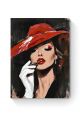 Картина по номерам на подрамнике «Леди в шляпе» 80x60 см