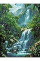 Картина по номерам без подрамника «Водопад» 80x60 см