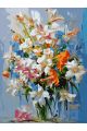 Картина по номерам на подрамнике «Букет в вазе» 80x60 см
