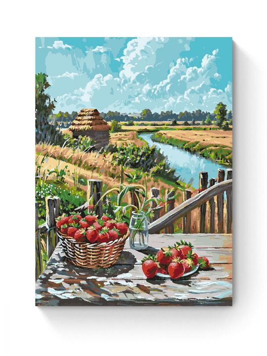 Картина по номерам на подрамнике «Сельское лето» 80x60 см