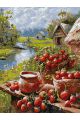 Картина по номерам без подрамника «Сельское лето» 90x70 см