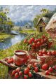 Картина по номерам без подрамника «Сельское лето» 130x100 см
