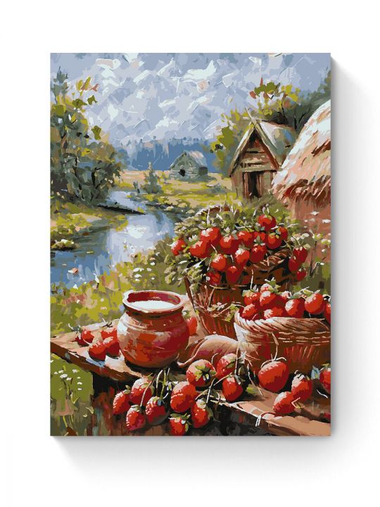 Картина по номерам на подрамнике «Сельское лето» 80x60 см