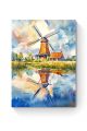 Алмазная мозаика на подрамнике «Мельница» 80x60 см