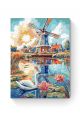 Картина по номерам на подрамнике «Чудо мельница» 80x60 см