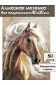 Алмазная мозаика без подрамника «Савраска» 40x30 см