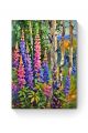 Алмазная мозаика на подрамнике «Люпины в лесу» 90x70 см