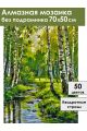 Алмазная мозаика без подрамника «Лесная речка» 70x50 см