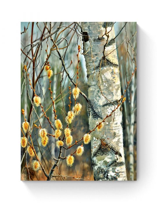 Алмазная мозаика на подрамнике «Весна пришла» 40x30 см