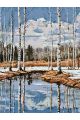 Картина по номерам без подрамника «Ранняя весна» 90x70 см