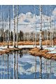 Картина по номерам без подрамника «Ранняя весна» 80x60 см