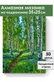 Алмазная мозаика на подрамнике «Лесная тропинка» 35x25 см