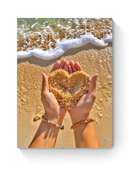 Алмазная мозаика на подрамнике «С любовью море» 40x30 см