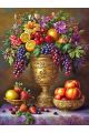 Алмазная мозаика без подрамника «Фруктовый пир» 50x40 см