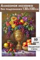 Алмазная мозаика без подрамника «Фруктовый пир» 130x100 см