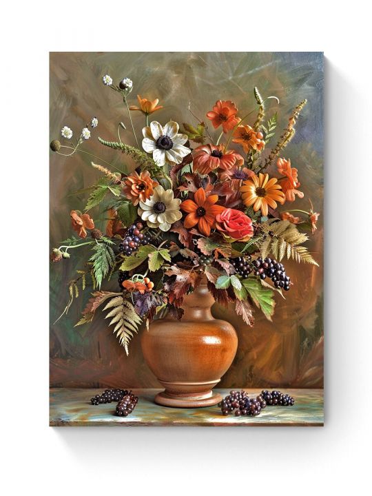 Алмазная мозаика на подрамнике «Аромат осени» 90x70 см