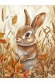 Алмазная мозаика без подрамника «Милый зайка» 70x50 см