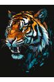 Картина по номерам без подрамника «Тигр-арт» 80x60 см