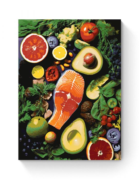 Картина по номерам на подрамнике «Микс вкусов» 90x70 см