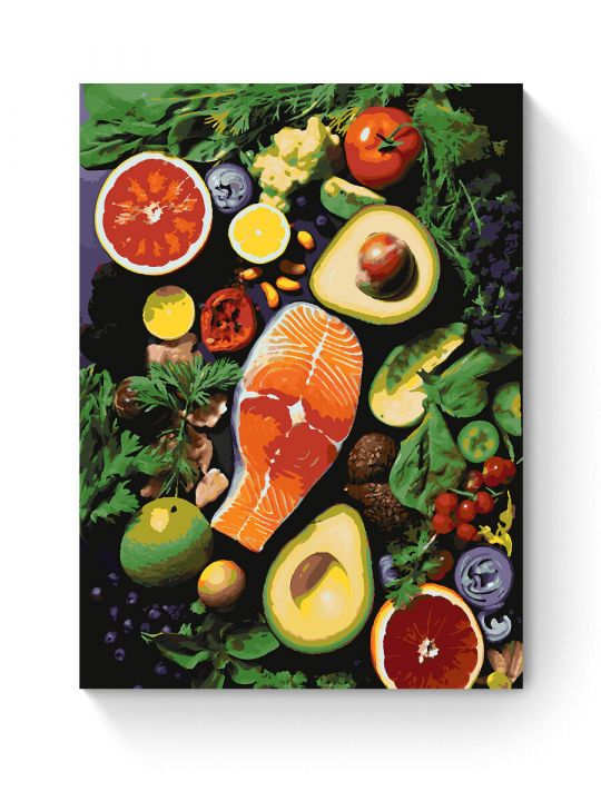 Картина по номерам на подрамнике «Микс вкусов» 80x60 см