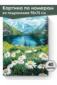 Картина по номерам на подрамнике «Ромашки» 90x70 см