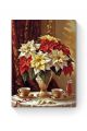 Алмазная мозаика на подрамнике «Пуансеттия» 40x30 см