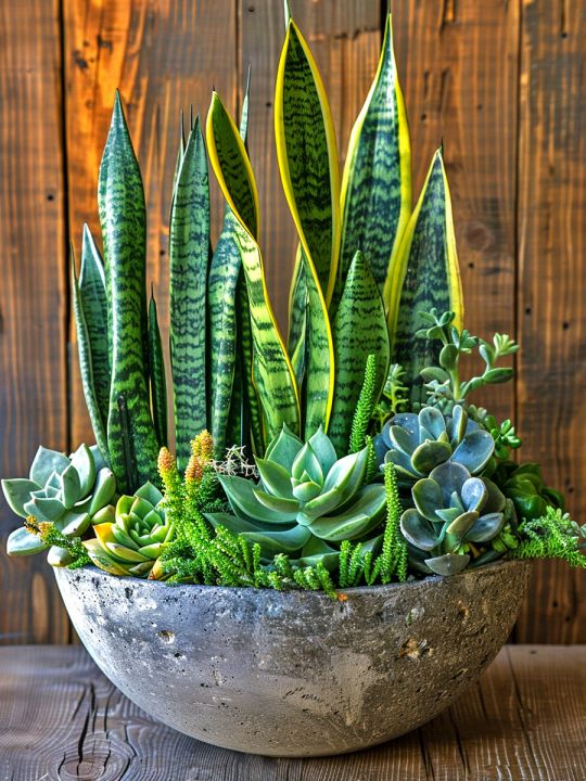 Алмазная мозаика без подрамника «Суккуленты» 130x100 см