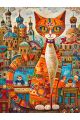 Алмазная мозаика без подрамника «Кот Мурлыка» 50x40 см