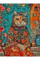 Алмазная мозаика без подрамника «Кошка Матрешка» 80x60 см