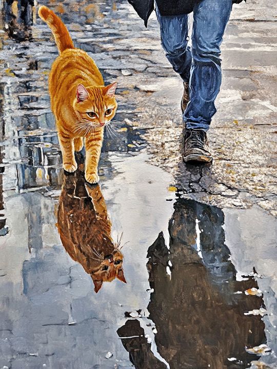 Алмазная мозаика без подрамника «Не боюсь воды» 50x40 см