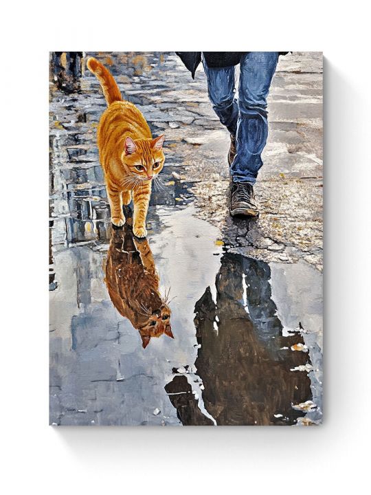 Алмазная мозаика на подрамнике «Не боюсь воды» 90x70 см