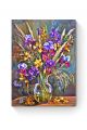 Алмазная мозаика на подрамнике «Букет с ирисами» 70x50 см