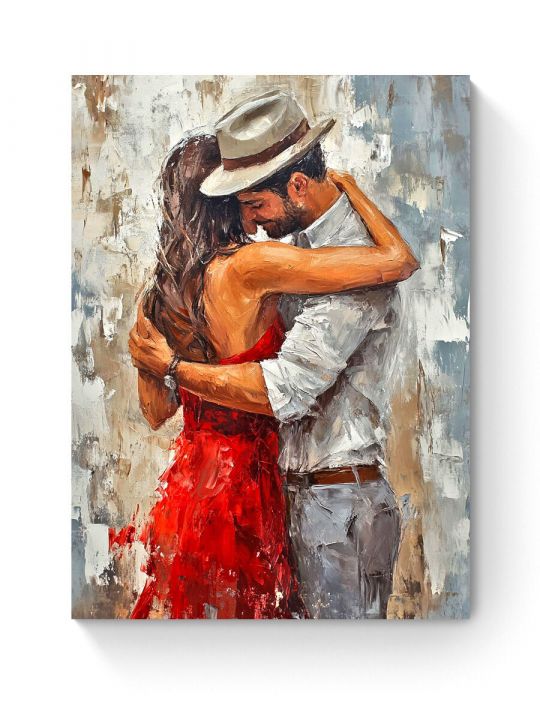 Алмазная мозаика на подрамнике «Танец страсти» 40x30 см