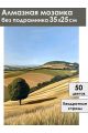 Алмазная мозаика без подрамника «Поле» 35x25 см
