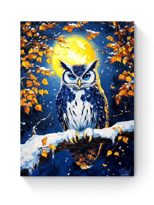 Алмазная мозаика на подрамнике «Совушка» 50x40 см