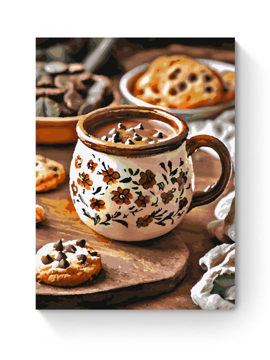 Картина по номерам на подрамнике «Вкус шоколада» 35x25 см