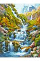 Картина по номерам без подрамника «Водопад» 90x70 см