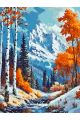 Картина по номерам на подрамнике «Осень в горах» 80x60 см