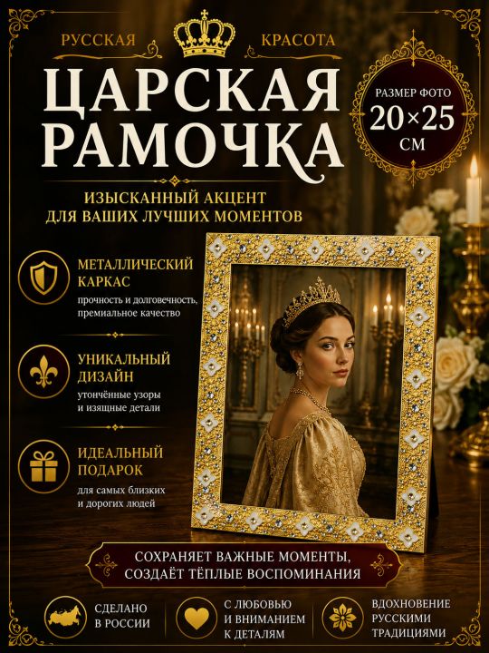 Рамка резная под старину 20 x 25 см