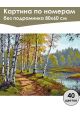 Картина по номерам без подрамника «Дорога в лес» 80x60 см