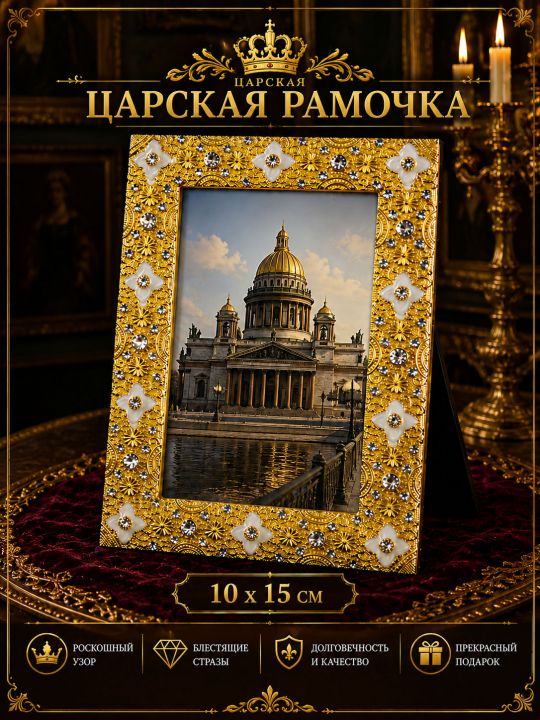 Рамка резная под старину 10 x 15 см