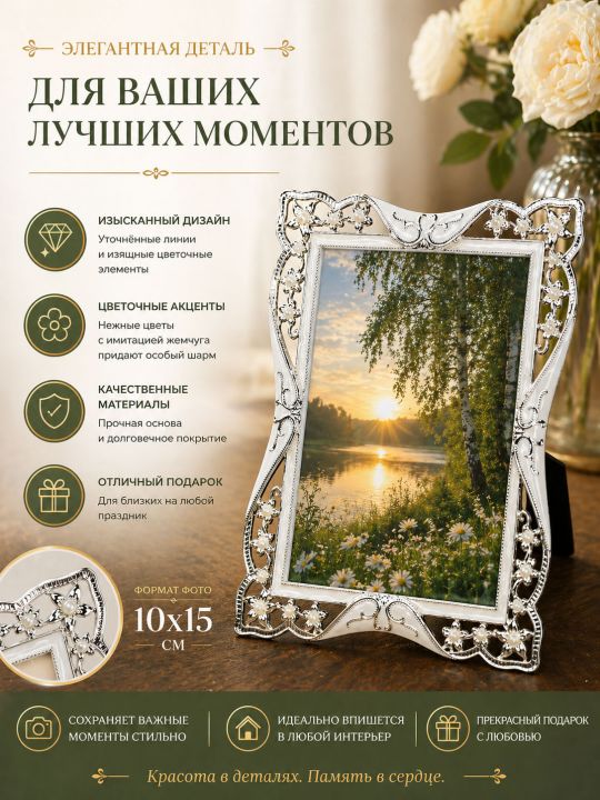 Рамка резная под старину 10 x 15 см