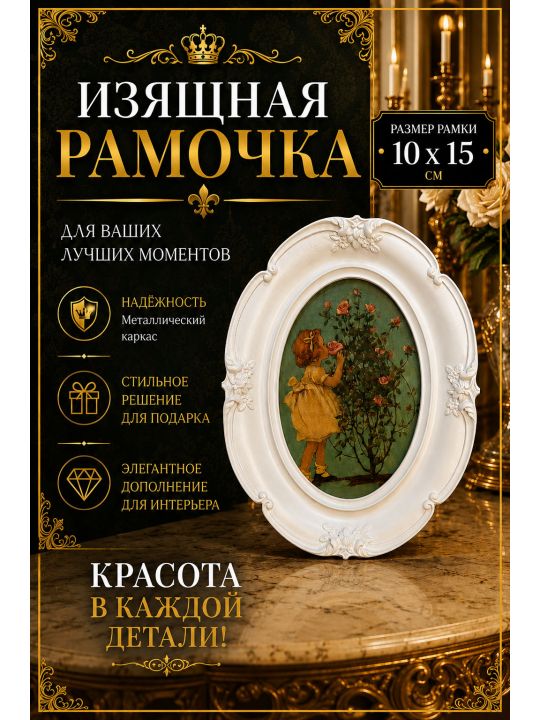 Рамка резная под старину 10 x 15 см