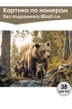 Картина по номерам без подрамника «Медведица» 80x60 см