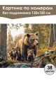 Картина по номерам без подрамника «Медведица» 130x100 см