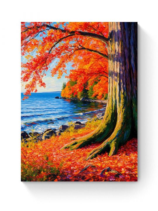Алмазная мозаика на подрамнике «Побережье» 35x25 см