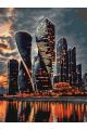 Картина по номерам на подрамнике «Небоскрёбы» 80x60 см