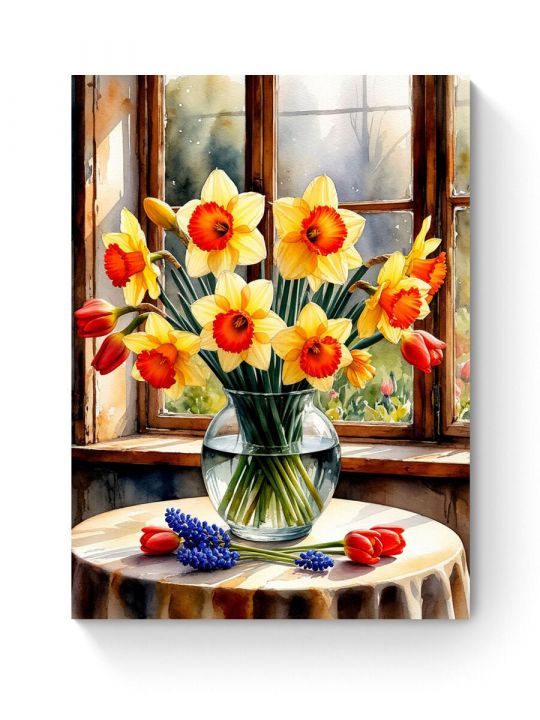 Алмазная мозаика на подрамнике «Весна» 50x40 см