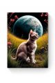 Алмазная мозаика на подрамнике «Космокот» 40x30 см