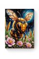 Алмазная мозаика на подрамнике «Лунный шмель» 50x40 см